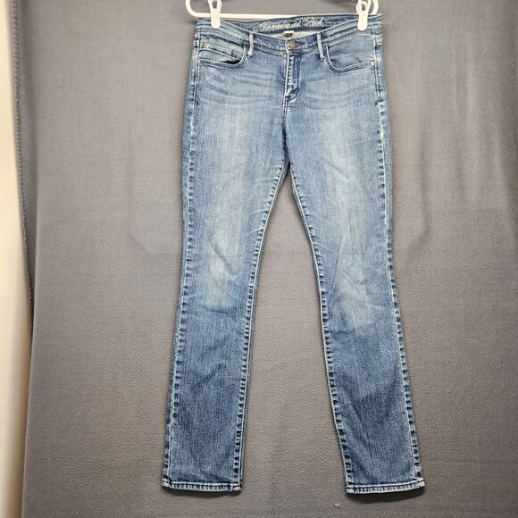 Abercrombie & Fitch Jeans Womens Size 10 Blue Low Rise Taper Stretch Casual - Picture 1 of 15